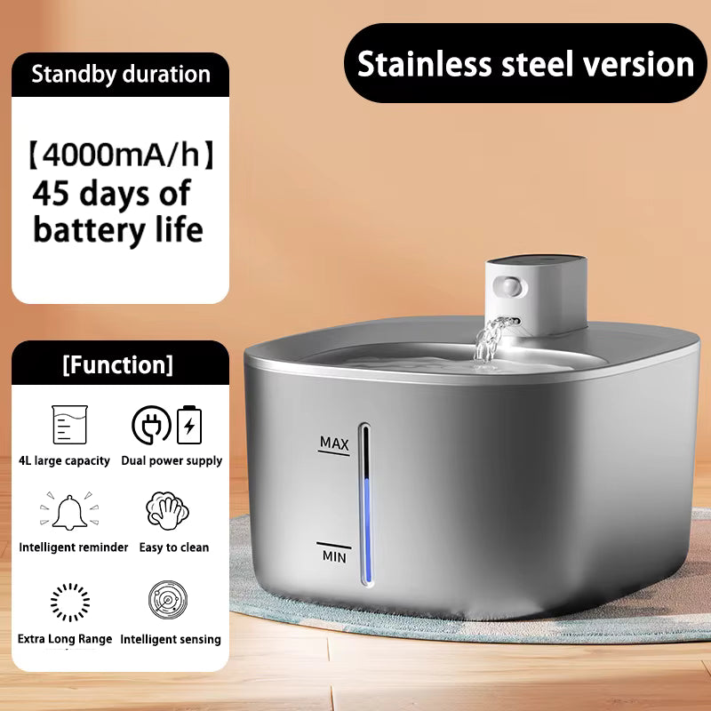 Pet Water Fountain Automatic - Stainless Steel