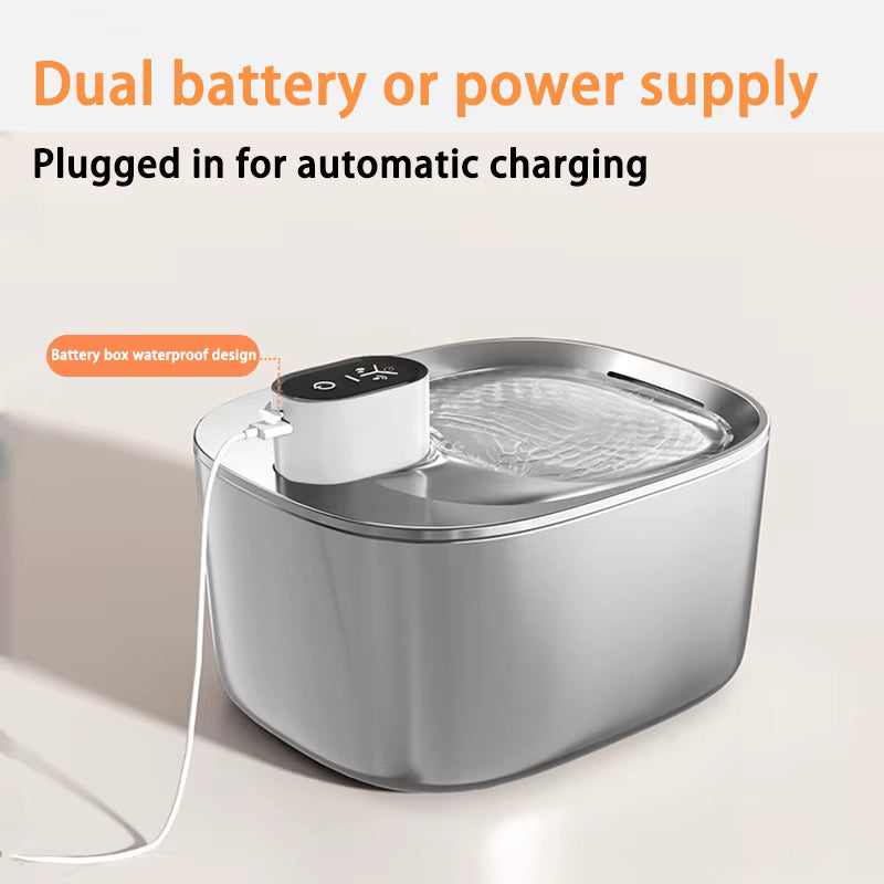 Pet Water Fountain Automatic - Stainless Steel